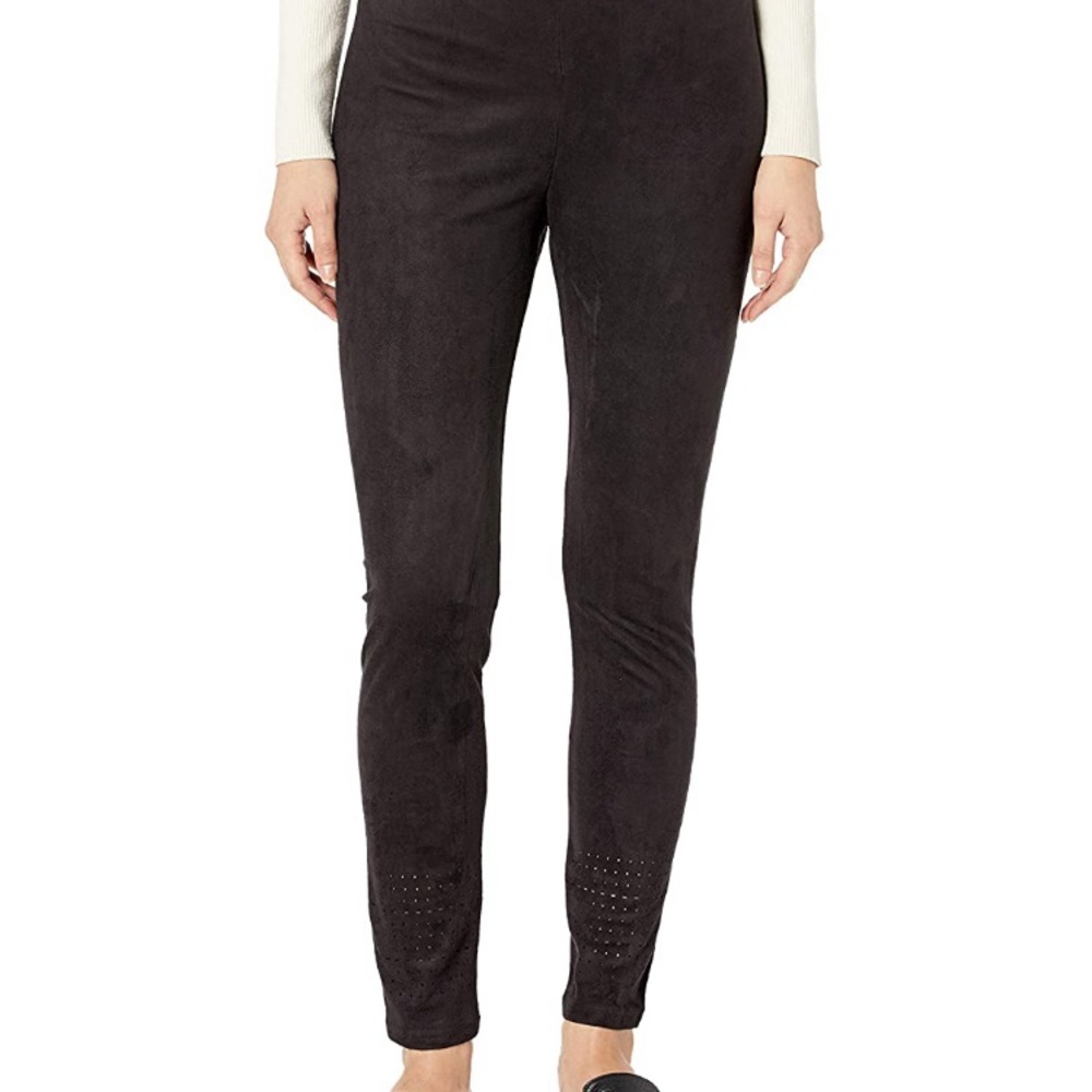 NWT Lysse Laser Cut Faux Suede Leggings Large